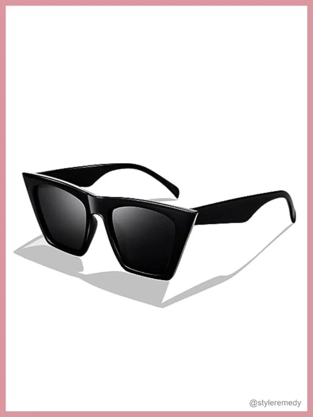 Vintage Square Cat Eye Sunglasses Women Trendy Cateye UV400 Acetate Frame